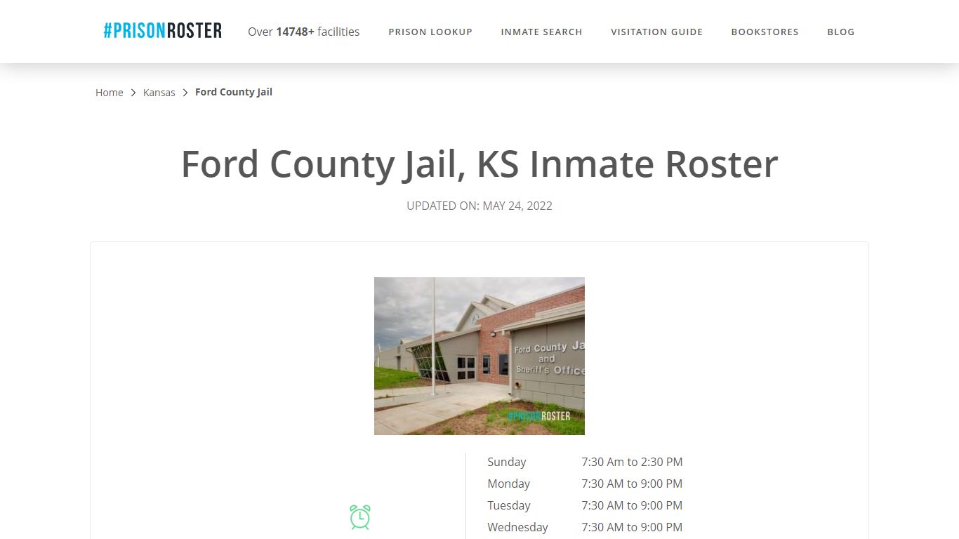 Ford County Jail, KS Inmate Roster - Inmate Locator